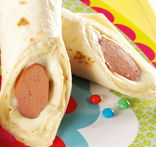 Hotdog wraps voor kinderen