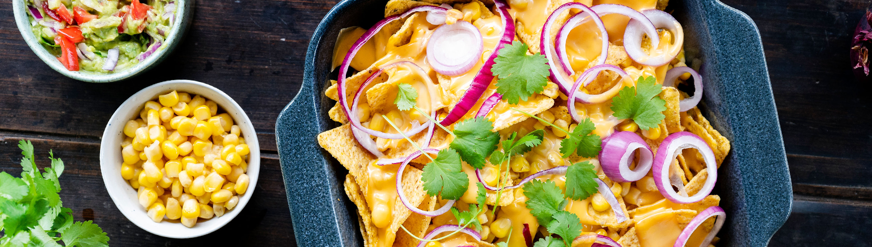 Nacho’s uit de oven met kaas en guacamole
