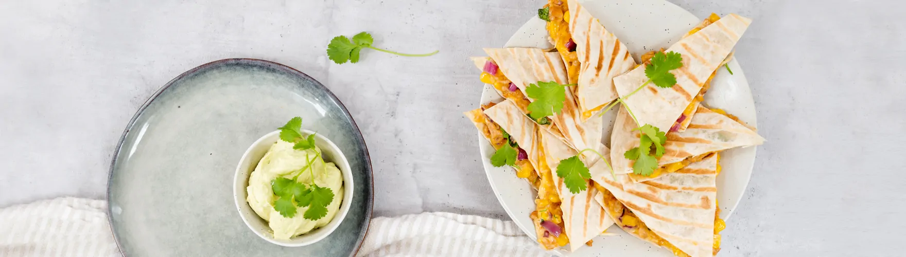 Quesadilla’s recept: quesadilla’s met kip en cheddar