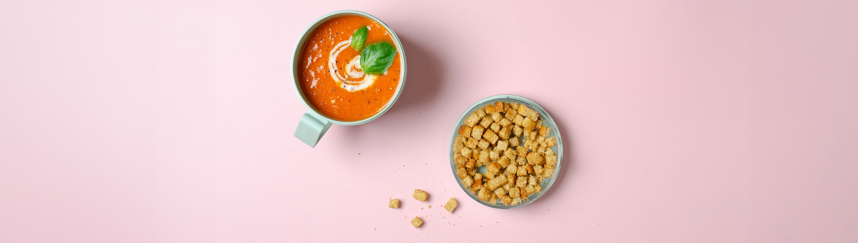 Tomaat-paprika soep met light smeerkaas