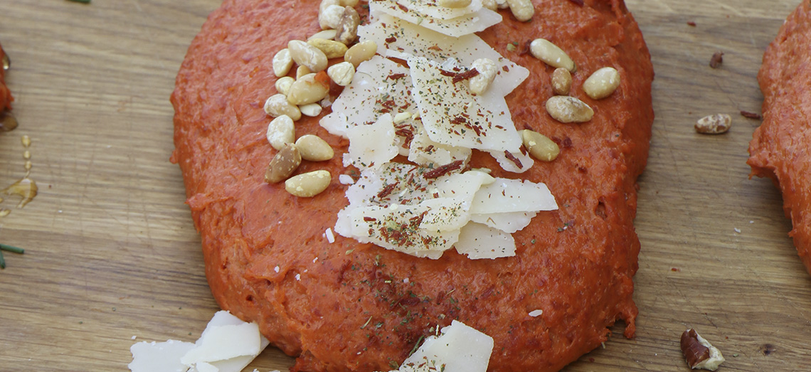 Filet di Parma met ERU Cheese Spread with Parmesan