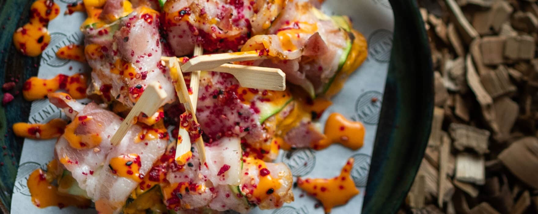Courgette spekrolletjes met ERU Slices Cheddar Sambal